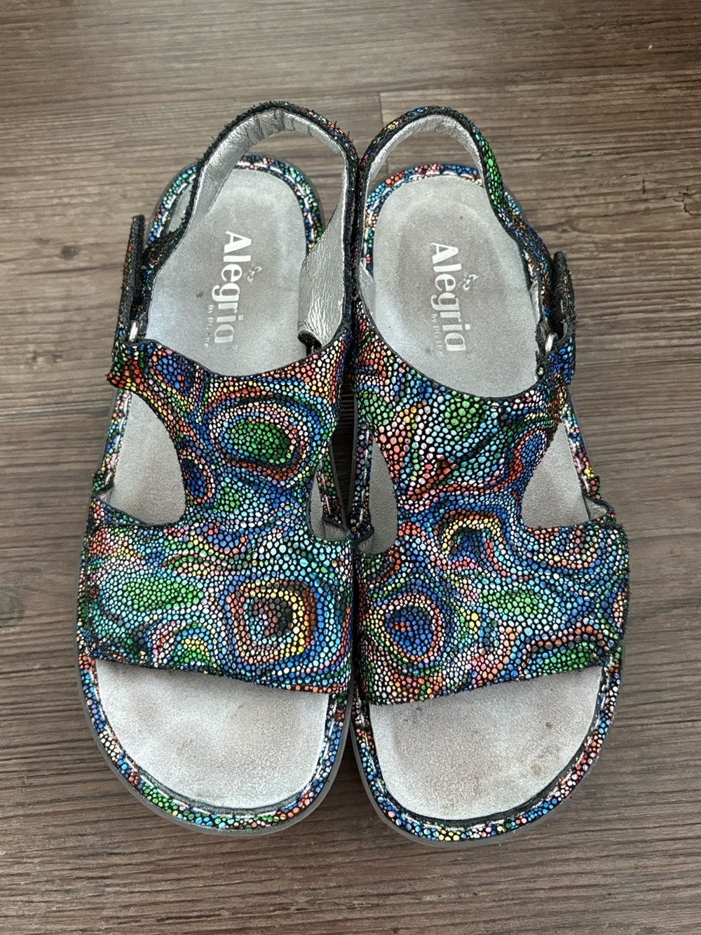 ALEGRIA BY PG LITE VIKI ARCHITEXTURE COMFORT SANDALS EUR 39/US 9